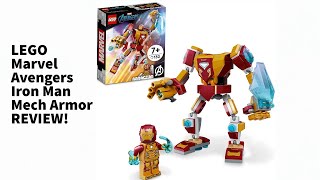 LEGO Marvel Avengers Iron Man Mech Armor REVIEW Set 76203 [upl. by Otiv]