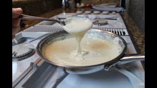 How to Make Basic White Sauce  Cream Sauce at its Simplest [upl. by Ruckman]