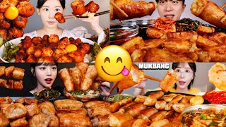 💯 KOREAN FOOD  DAECHANG MUKBANG COMPILATION  EATING SHOW SATISFYING SOUND [upl. by Ellahcim]