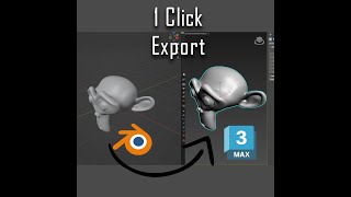 1 Click Export  Blender to 3dsmax Free addon [upl. by Enyar]