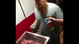 Mixing Polish Sausage with the LEM Big Bite Tilt Meat Mixer  50 Pound [upl. by Saunders953]