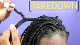 How To Safely Take Down Individual Faux Locs in 20 minutes [upl. by Byler]