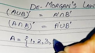 De Morgans law proofeasy method to solve De morgans law [upl. by Sidnal]