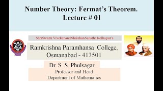 Number Theory Fermat’s Theorem Lecture  1 [upl. by Odraode927]