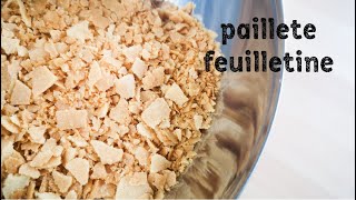 How to make paillete feuilletine for crunchy layer on cakes lacy crepes [upl. by Medovich]