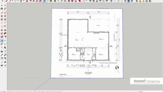 Handig met SketchUp  Importeren en schalen van een plattegrond [upl. by Gans]