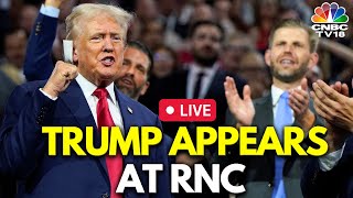 Trump LIVE Donald Trump at Republican National Convention 2024  JD Vance  RNC 2024 LIVE  N18G [upl. by Ahsinav]