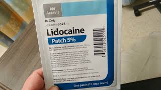 MW Actavis 5 Lidocaine Patch That I Received in the Overflow Area of the Emergency Department at St [upl. by Nonnahs]