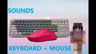 Clicky Keyboard  Mouse Sounds  Jartex Network Bedwars [upl. by Sinylg]