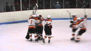 Agawam hockey celebrates beating Westfield [upl. by Annaeed]