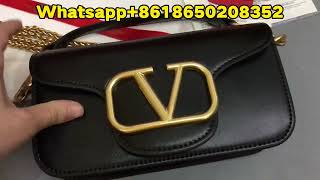 Review VALENTINO GARAVANI LOCÒ SMALL SHOULDER BAG IN CALFSKIN from BOOTSFY [upl. by Ecinehs]