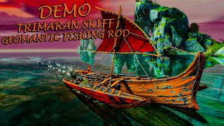 Guild Wars 2  Trimaran Skiff amp Geomantic Fishing Rod Demo [upl. by Amri]