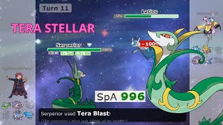 Serperior just destroy everything with new TERA  Pokemon Showdown OU Gen 9 [upl. by Sweyn]