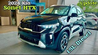 2024 Kia Sonet HTX 15 Diesel Update Features amp Price ❤️ Kia Sonet 2024 [upl. by Genevra]