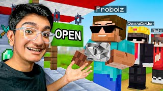 I Opened a YOUTUBERS SHOP in Minecraft [upl. by Nywles384]