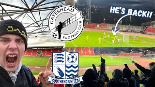 GATESHEAD VS SOUTHEND11 BLUES SNATCH A POINT AT HIGH FLYING GATESHEAD [upl. by Thedrick40]