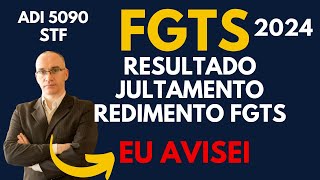 FGTS  Julgamento no STF  Correção do FGTS  Rendimento FGTS resultado ADI 5090 [upl. by Mariele]