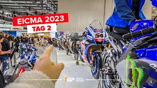 EICMA Vlog 2023  Tag 2  neue Kawasaki ZX6 R neue Aprilia RS 457 Yamaha Jonathan Rea  TGP [upl. by Rubia]