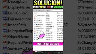 CPU 100 DE USO Windows 10  11  SOLUCIÓN windows tutorial [upl. by Aicined]