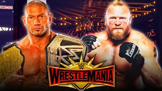 WWE2K24  Batista vs Brock Lesnar  WWE amp World Heavyweiht Title Wrestlemania35 GamerGlitchHQ01 [upl. by Nosdrahcir]