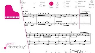 Play Peacherine Rag by Scott Joplin Sheet Music for piano [upl. by Shelah175]