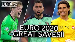 PICKFORD DONNARUMMA SOMMER  Great EURO 2020 SAVES [upl. by Najar]