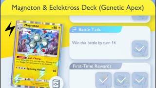 Pokémon TCG Pocket  Magneton amp Eelektross Deck Genetic Apex  Early Win Mission [upl. by Minerva]