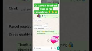 Customer feedback🥰😍🤩Thank u soo much for your supporting 🙏🙏🙏 support reviews supportme [upl. by Inuat]