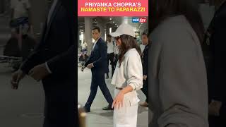 Priyanka Chopra Greets The Paparazzi With A Namaste ytshorts [upl. by Oidale]