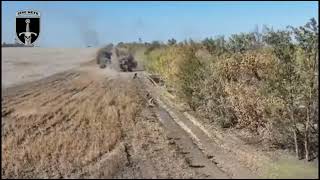 Ukraine war footage Surrendering Russian Troops Get Hit By Their Own Artillery [upl. by Armillia]