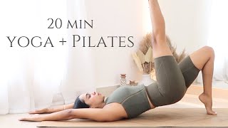 20 min Yoga Pilates Burn  Total Body Workout  All Levels [upl. by Lathe]