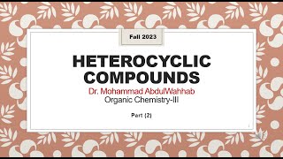 Heterocyclic Compounds Systematic nomenclature of monocyclic heterocycles [upl. by Notxarb]