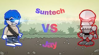 Mini militia Suntech vs Jay REMATCH INTENSE GAMEPLAY [upl. by Vivien]