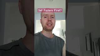 Set Faders First When Mixing Music mixingengineer audioengineering mixingtechniques [upl. by Lledrev137]