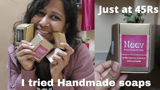 I Tried Handmade Herbal Soaps  Neev Soaps  Honest Review [upl. by Akemed]