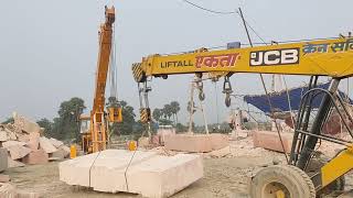 😱🔥Stone Lifting and Shifting at Construction Site😱🔥  Safety First  Safety Awareness [upl. by Sidonnie]