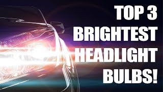 Top 3 Brightest Headlight Bulbs Tested Halogen [upl. by Natica]