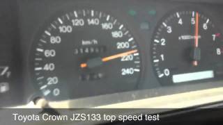 Toyota Crown top speed [upl. by Supen521]