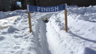 Bobsled Toy Run on Snow Track [upl. by Harley]