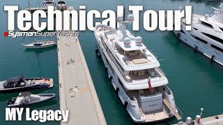 Superyacht Technical Tour  50m Codecasa  MY Legacy [upl. by Anitsirhcairam]