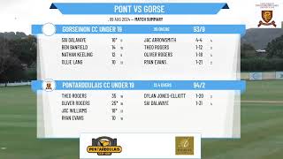 Pontarddulais CC Under 19 v Gorseinon CC Under 19 [upl. by Chubb180]