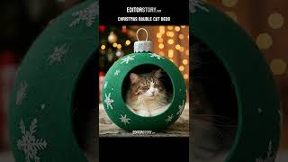 Christmas Bauble Cat Beds Handmade with Love Unique Cat Bed Designs [upl. by Nnaihs]