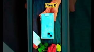 Apple iPhone 15 Blue unboxing  my new iPhone…iphone iphone15 mobile shorts youtubeshorts [upl. by Ramyar]