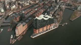 DrohnenBilder von der Elbphilharmonie in Hamburg [upl. by Angelis]