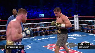 Classic Fight Canelo vs Golovkin 1 [upl. by Elfstan]