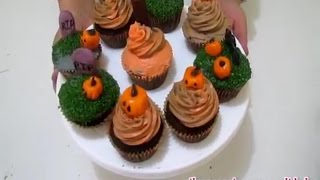 CUPCAKES DE CHOCOLATE HALLOWEEN  Silvana Cocina❤ [upl. by Waldman]