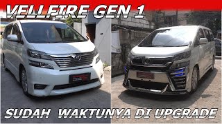 CUKUP GANTI BUMPER VELLFIRE GEN 1 JADI TAMPIL BEDA [upl. by Nnylram]