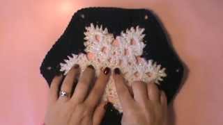 quotSnowflake Afghanquot Video 1 of 2 snowflake motif [upl. by Ahsiakal]