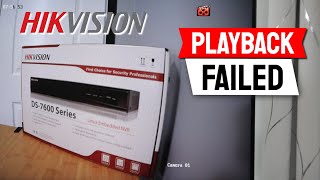 Hikvision Playback Failed No Matched Recorded File [upl. by Warms]