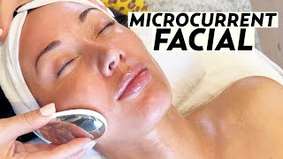 Ziip Halo Microcurrent Facial with Electrical Esthetician Melanie Simon  Susan Yara [upl. by Ahseen841]